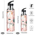 thumbnail image 2 of Yayeee 20oz Insulated Water Bottle Double Wall Stainless Steel with Flip Straw Lid, Christmas Snowman, 2 of 7