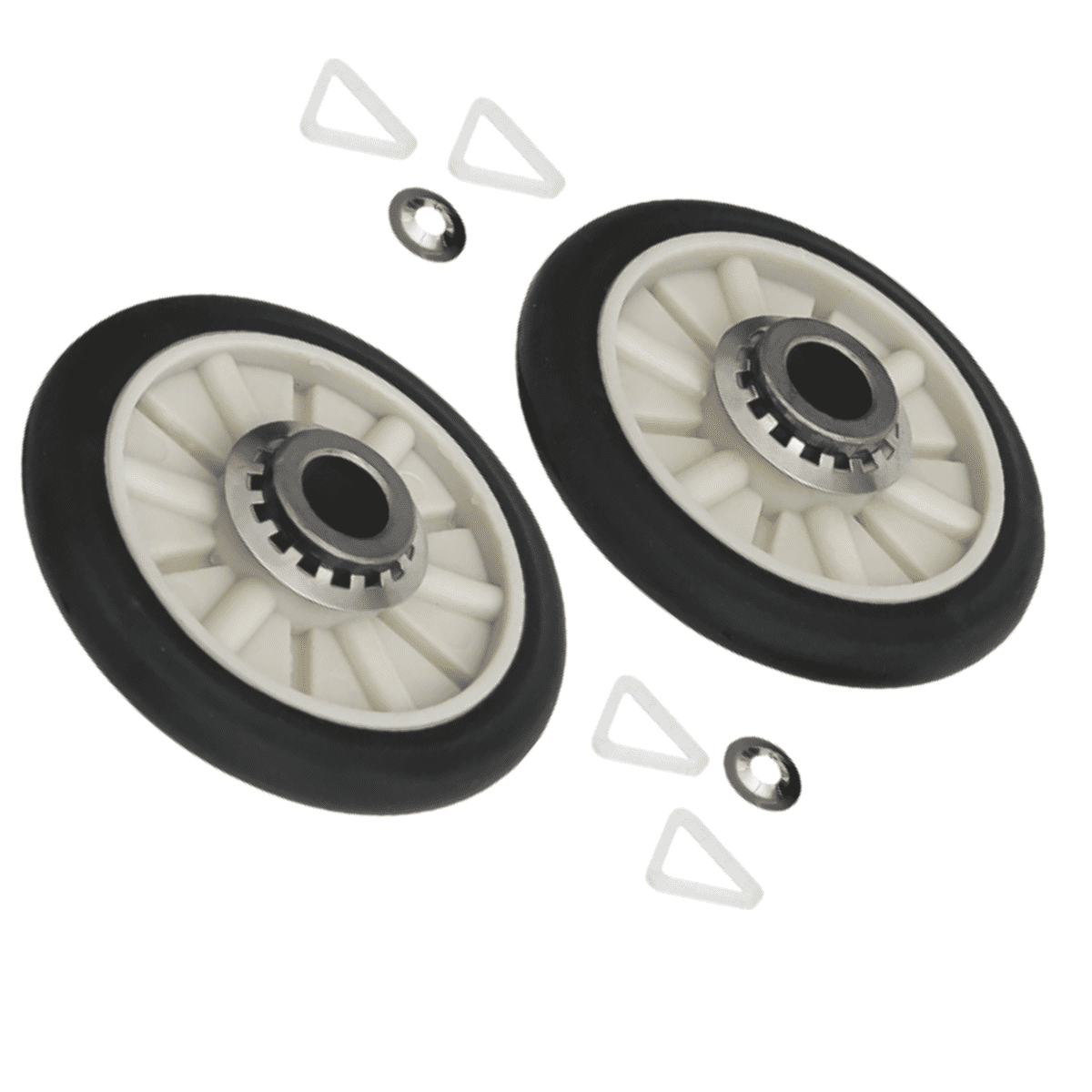 Scaroo 349241T Dryer Drum Roller Kit Compatible with GE 3389901 5-PACK