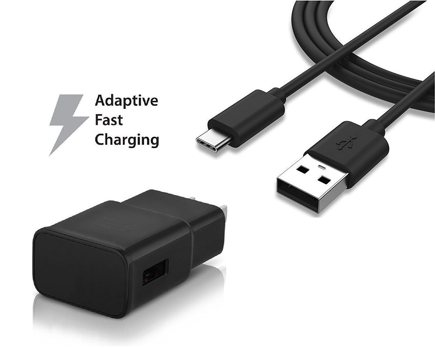 Car Charger + Wall Charger + 2 Type-C Cable Fast Charger up to 50/% Faster Charging! LG V30 Type-C 2.0 Cable Adaptive Fast Charger Kit by Ixir