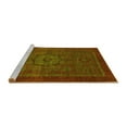 thumbnail image 2 of Ahgly Company Machine Washable Indoor Rectangle Abstract Yellow Modern Area Rugs, 2' x 3', 2 of 4