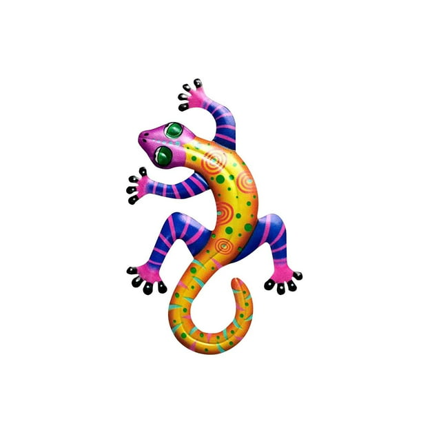OAVQHLG3B Metal Geckos Inspirational Wall Art, Mexican Outdoor Wall