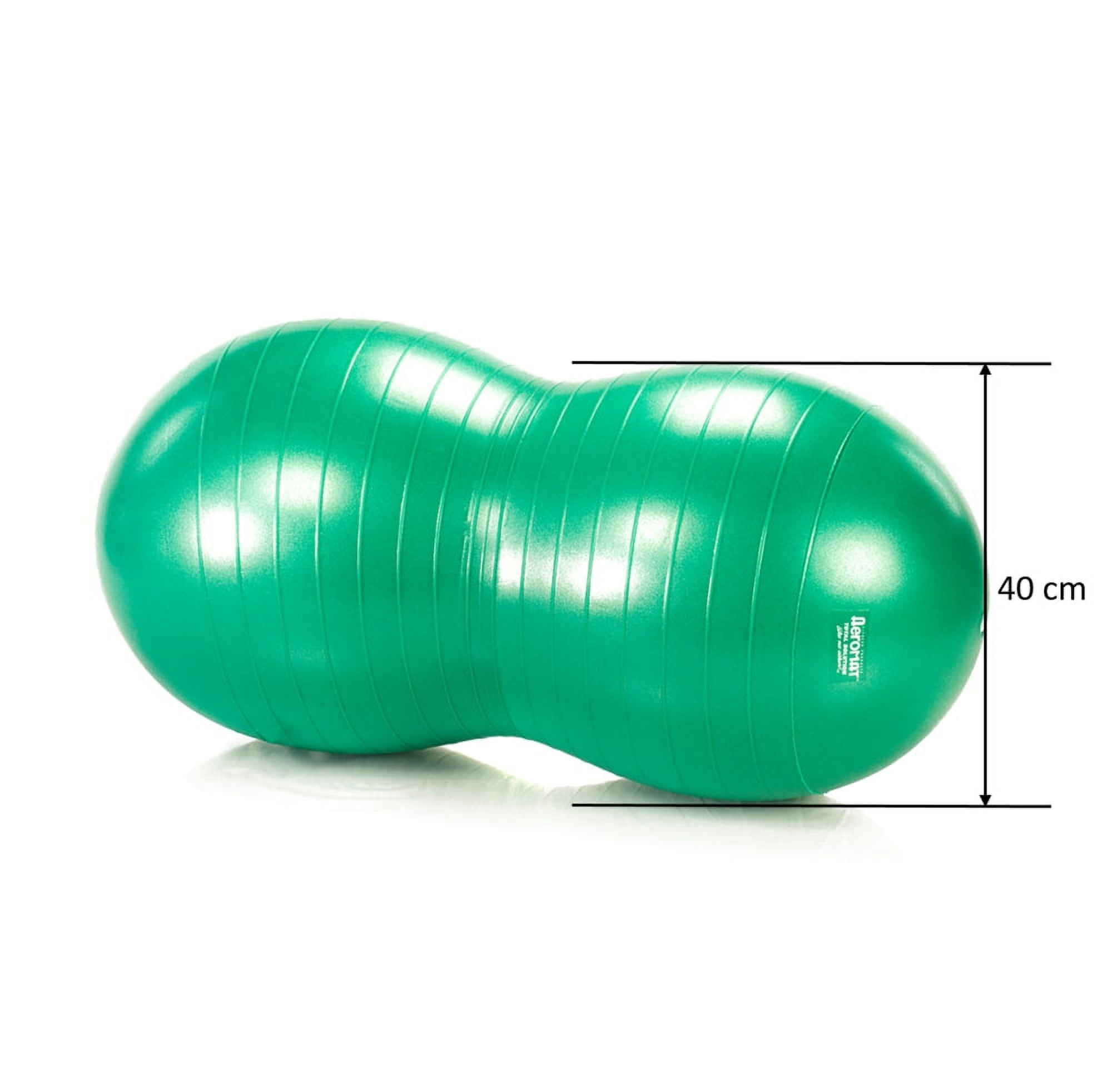 Physical Therapy Peanut Ball Burst Resistance 70 cm (Yellow) (Professional Gym Quality) by AeroMat