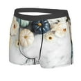 thumbnail image 2 of Disketp Pumpkin And White Marble Men'S Boxer Briefs,Soft And Breathable Cotton Underwear With Comfortflex Waistband, 2 of 9