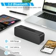 thumbnail image 7 of Portable Bluetooth Speaker, Wireless Speaker with Loud Stereo Deep Bass Sound, Outdoor Speakers with Bluetooth 5.0, 6H Playtime,66ft Bluetooth Range, Dual Pairing for Home,Party, 7 of 7