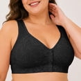 thumbnail image 4 of Tbopshirt Bras for Women Push Up Bra Plus Size Plus size Front closure Seamless Mom Bra for Wireless Cup Bra Side Support for Underarm Sports Bra, 4 of 9