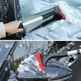 thumbnail image 5 of Ajhhao Portable Ice Scrapers for Car Windshield, Frost Snow Removal Tools with Comfortable Foam Grip, Silicone Car Ice Scraper, Anti-Scratch Glass, Winter Car Accessories for Window Red, 5 of 7