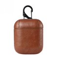 thumbnail image 1 of HEVIRGO 1 Pce Coque de Protection en Faux Cuir Souple Couleur Unie pour AirPods 2, 1 of 10