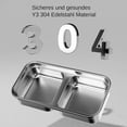 thumbnail image 4 of Elevated Cat Bowl, Double Stainless Steel Bowl, Raised Cat Food Station, Dishwasher Safe, 19.5 X 11 X 11 cm, 4 of 5