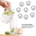 thumbnail image 2 of Esferas de hielo de acero inoxidable para enfriar vino y whisky, piedras con pinzas (bola), 2 of 9