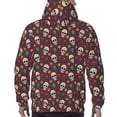 thumbnail image 7 of Haiem Skull colorful flower Patterned Men's Hoodie with Kangaroo Pocket - Ideal Pullover Sweatshirt for Daily Wear, Travel, and Home-Large, 7 of 7