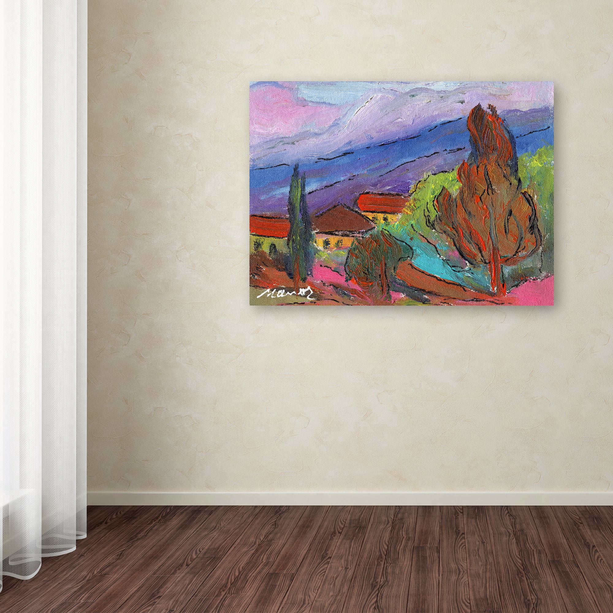 Trademark Fine Art "Summer Blush" Canvas Art by Manor Shadian