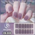 thumbnail image 1 of 14 Pcs Gradient Purple Nail Stickers For Daily & Commuter Use, No-bake Gel, Full Cover, For Women & Girls, Suitable For Both Long And Short Nails, 1 of 5