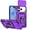 Purple, variant on TYJKeJi Fashion Case Kickstand Drop Resistant Shockproof Case For iPhone 17 Pro Max