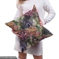 thumbnail image 5 of Ambesonne Floral Fabric by the Yard Upholstery, Tulip Flowers Summer Concept, 2 Yards, Olive Green and Multicolor, 5 of 5