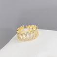 thumbnail image 2 of Sonducket Anillo de apertura para mujer, decoración de diamantes de imitación de cobre, anillos de moda, decoraciones para manos, joyería chapada para Ropa, zapatos y accesorios Miscelánea Sonducket AP014804-00, 2 of 6
