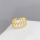 thumbnail image 5 of Sonducket Anillo de apertura para mujer, anillos de decoración de diamantes de imitación geométricos de cobre, decoraciones de mano ajustables, joyería Ropa, zapatos y accesorios Miscelánea Sonducket AP014804-00, 5 of 6