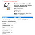 thumbnail image 2 of Front Expansion Tank 1 - Compatible with 2012 - 2016 BMW 528i F10 2.0L 4-Cylinder Turbocharged GAS 2013 2014 2015, 2 of 2