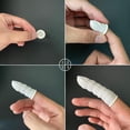 thumbnail image 4 of (Aprox. 400 PCS) Cunas desechables de látex para dedos Protector de puntas de dedos de goma antiestática, cubiertas de dedos Protectores de dedos Protector de puntas de dedos, 4 of 5