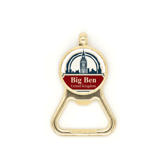 United Kingdom Country City Big Ben London UK Beer Bottle Cap Opener Stainless Steel Key Chain