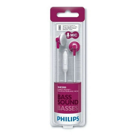in-ear headphones, pink-philips
