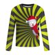 thumbnail image 4 of Blusas y camisas de manga larga con cuello redondo para hombre, estilo casual, cuello redondo, manga larga, camiseta estampada de Halloween, blusa de poliéster para hombre., 4 of 5