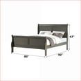 thumbnail image 5 of Bedroom Set, 4-Piece Eastern King Louis Philippe Dark Gray | Sleigh Beds | Double Dressers, 5 of 11