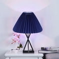 thumbnail image 5 of ORDDIART 1Pcs Simple Pleated Design Lampshade Blue for Living Room Lamp, 5 of 5