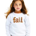 thumbnail image 2 of Trendy Faux Embroidery Fall Sweatshirt for Women, Youth and Kids Flower Sweater White Sweatshirt Youth XS, 2 of 5