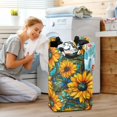 thumbnail image 5 of Yayeee Freestanding Laundry Hamper with Handle Collapsible Large Storage Basket for Clothes, Stained Glass Sunflowers Pattern, 5 of 7