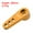 Gold, variant on Aluminum Alloy 25T Steering Servo Single Arm Horn Black for RC Car/Boat/Airplane Boat Accessories 3 Pcs