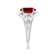 thumbnail image 3 of ANGARA Vintage Inspired Oval Lab Grown 3.3 Ct Ruby Bypass Shank Engagement Ring for Women in 14K White Gold (Size-10x8mm) | July Birthstone, Anniversary, Jewelry Gift for Women | Lab-Grown Ruby Ring, 3 of 8