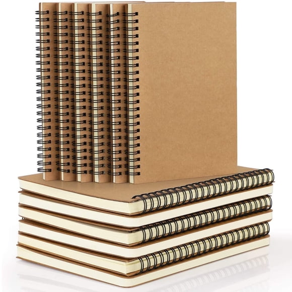 22 Pack Lined Spiral Notebook Journal A5 Ruled Journal Notebook Notepad Sketchbook Hardcover Lined Notebooks Journals for Office School Supplies, 100