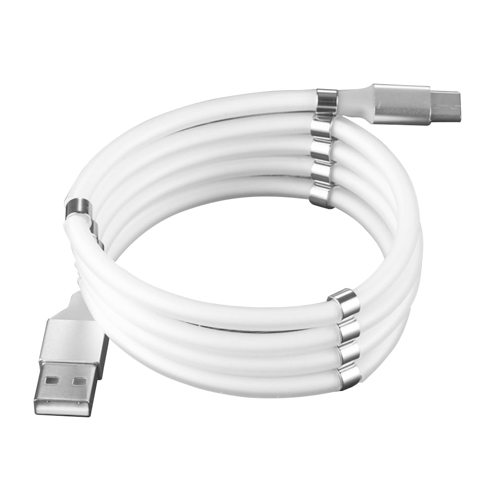 3ft Type-C Magnetic Charging Cable Tangle-Free Data 4A Fast Charge Cable