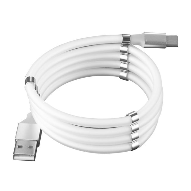 Amdohai 3ft Type-C Magnetic Charging Cable Tangle-Free Data 4A Fast Charge Cable