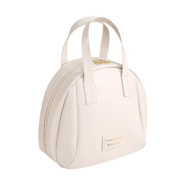 Bolsa de bolsa cosmética de viaje Bolsa de aseo con asa con la cremallera Organizador de maquillaje de maquillaje para el uso diario Hotel Hotel Girls