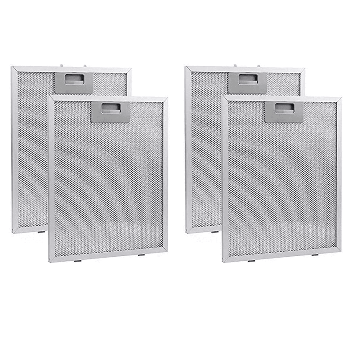 4PCS Cooker Hood Filters Metal Mesh Extractor Vent Filter 320X260mm Kitchens Hoods Oil Filter Range Hood Grease