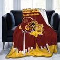 thumbnail image 2 of Custom Washington Blanket Personalized Throw Blankets Name and Number for Men Women Boy Football Style Decor Gifts, 2 of 6