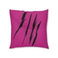 thumbnail image 2 of Effete Feline Claw Marks Scratch Tufted Floor Pillow, Square, 2 of 4