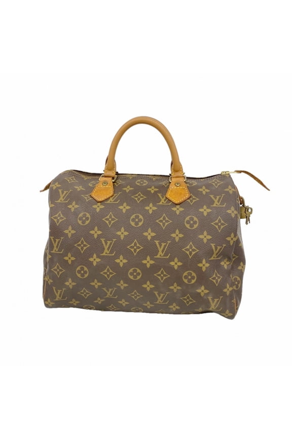Pre-Owned Louis Vuitton Monogram Speedy 30 Handbag M41108 Brown Women's