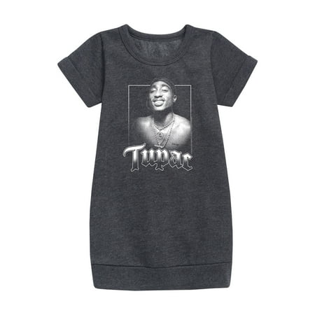 

Bravado - Tupac - Classic Smiles & Gold Chains - Toddler & Youth Girls Fleece Dress
