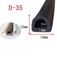 thumbnail image 3 of Tira de sellado de aislamiento acústico EPDM Universal autoadhesiva tipo D, 1/2/3 metros, para puertas de caja eléctrica de coche, ventanas, resistente al agua, Dustpro, 3 of 5