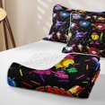thumbnail image 4 of Homewish Pop Art Baseball Quilt Full, Cute Sport Full Bedspread Sets for Girls and Boys, 3-Piece, 1 Comforter and 2 Pillowcases, 4 of 7