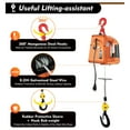 thumbnail image 3 of 660lbs 3-in-1 Electric Hoist Winches 16ft/m Low Noise 1500W with Remote Control, 3 of 19