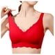 thumbnail image 1 of Sujetador sin costuras y sin aros para mujer: cobertura total, relleno, cuello en V, nailon y spandex, cómodo para el día a día y para dormir, 1 of 7