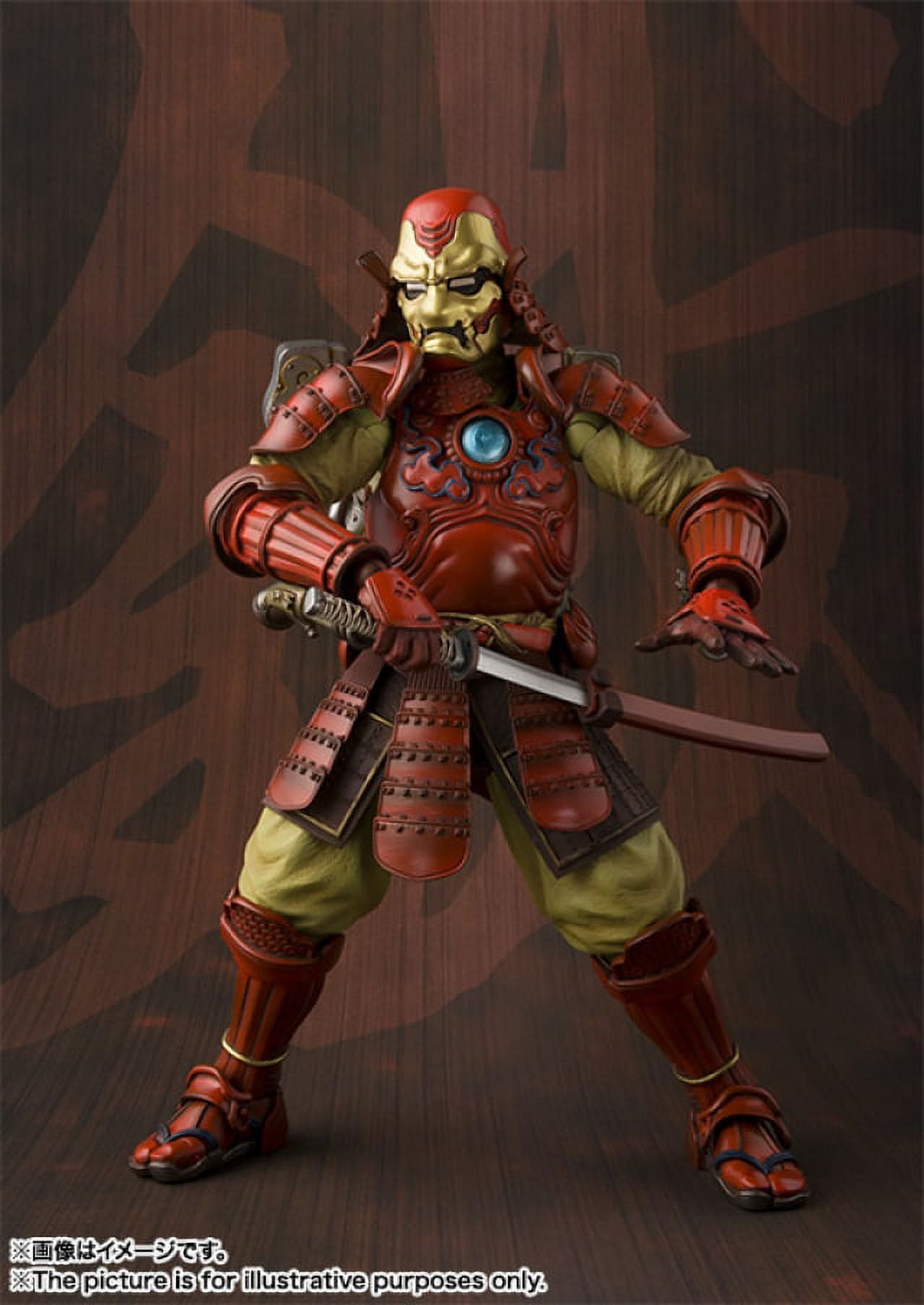 Marvel Meisho Manga Realization Samurai Iron Man Action Figure (Mark 3)