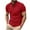 Red, variant on Men's Henley Shirts Short Sleeve Pocket Tee Shirts Cotton Casual T-Shirts Vintage Plain Shirts Summer Fashion