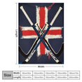 thumbnail image 4 of Orinice Hockey Bat Theme Warm Light Blanket Soft Blanket for All Seasons - Great Feel, Cow Gift Blanket, Living Room Sofa Decoration - Flannel Material Blanket, 4 of 6