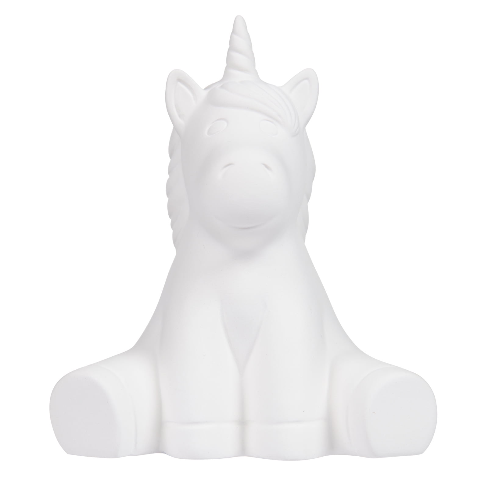 Hello Hobby Paintable Figurine Sitting Unicorn, 5.25" Height