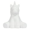 Hello Hobby Ceramic Paintable Figurine Sitting Unicorn, 5.25" Height White Craft Base