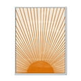 thumbnail image 1 of Designart Orange Sun Print III FLOAT FRAME WALL ART, 1 of 4